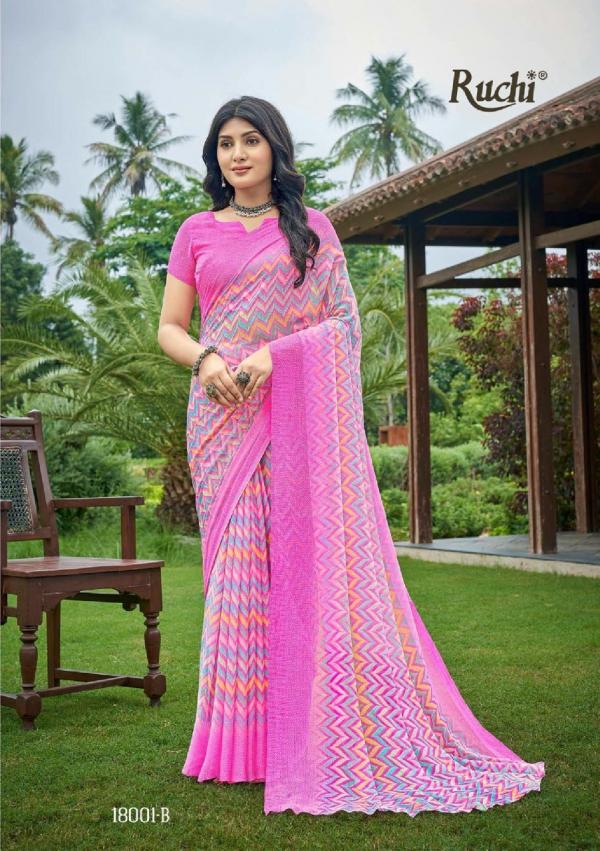 Ruchi Star Chiffon 83 Casual Wear Chiffon Saree Collection